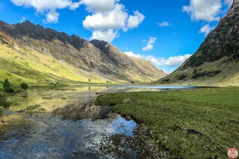 mountains in a valley