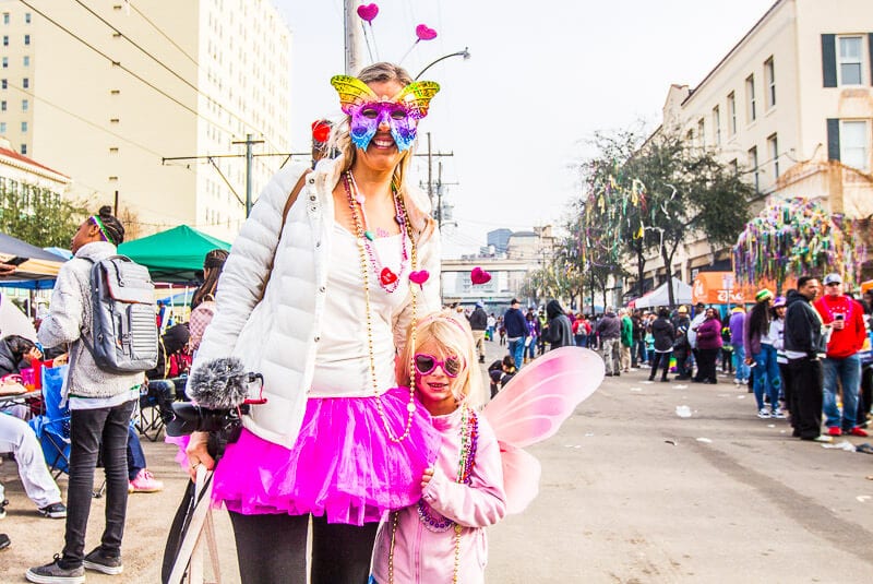 woman and girl posing in fairy costumes