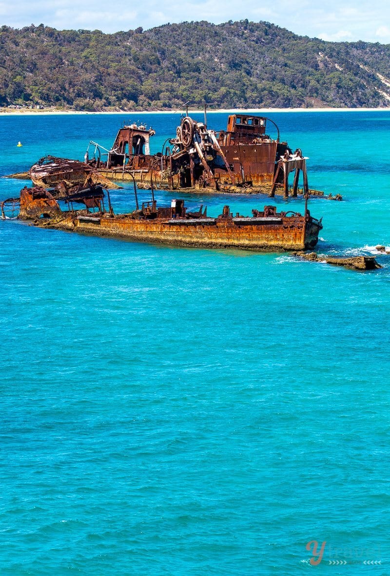 ship ruins in the ocean