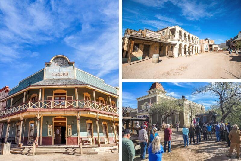 historic buildings at Old Tucson studios