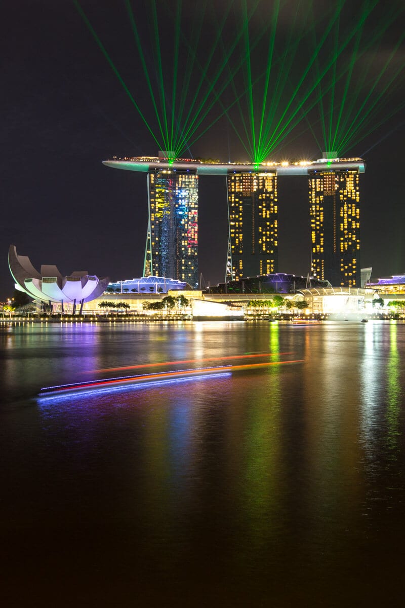 Marina Bay Sands light show 