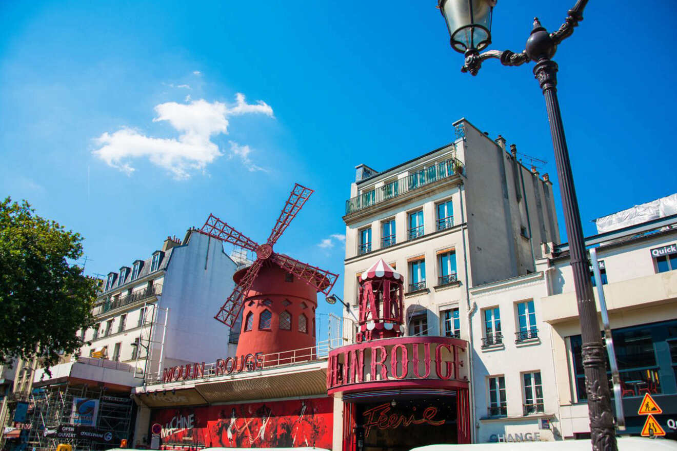 tickets for a day show at the Moulin Rouge