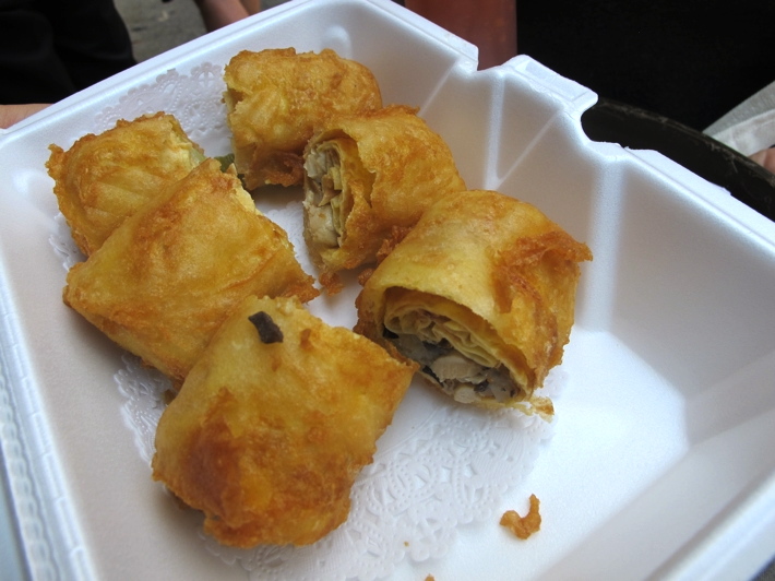 Egg rolls from Nom Wah Tea Parlor in Chinatown, 