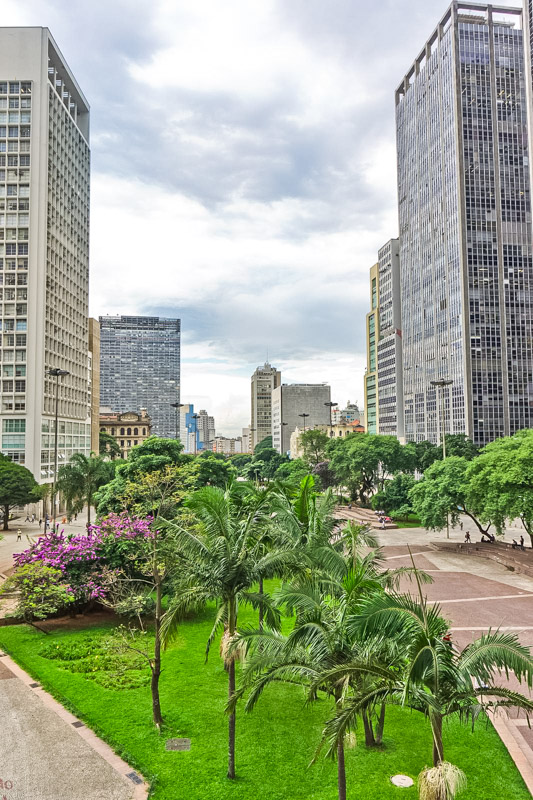 Sao Paulo, Modern city street view,