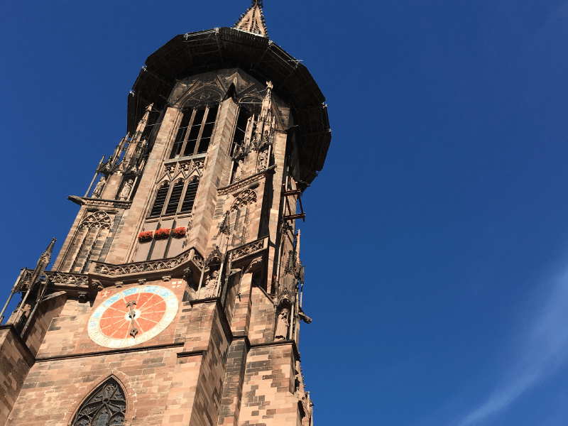 a large clock tower