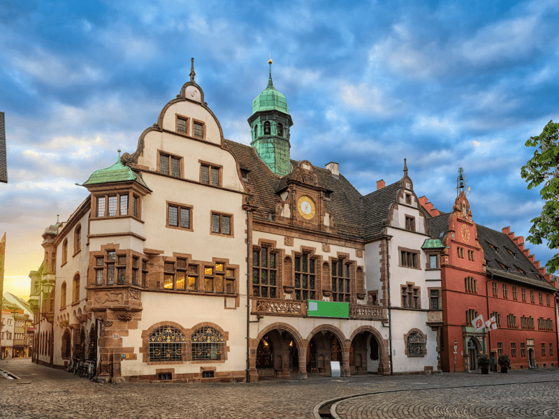 buildings along a street