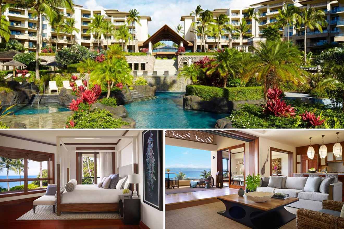 5 Montage Kapalua Bay rooms with spa baths