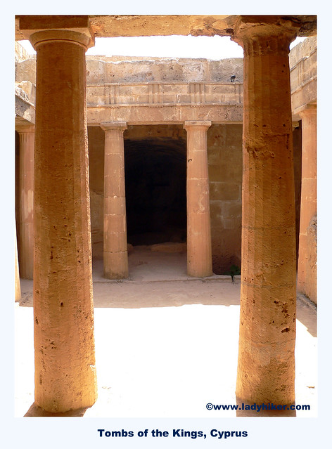 columned courtyard Tombs of the Kings, 