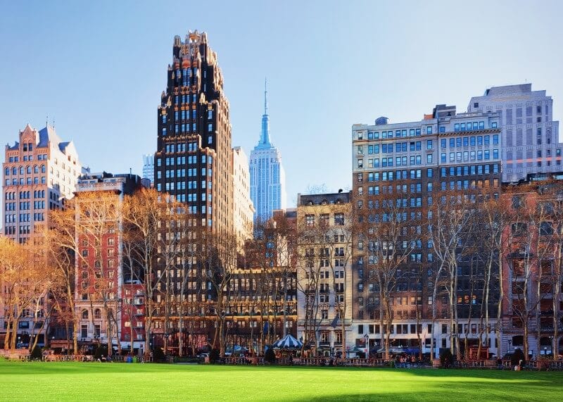 buildings on Bryant Park NYC