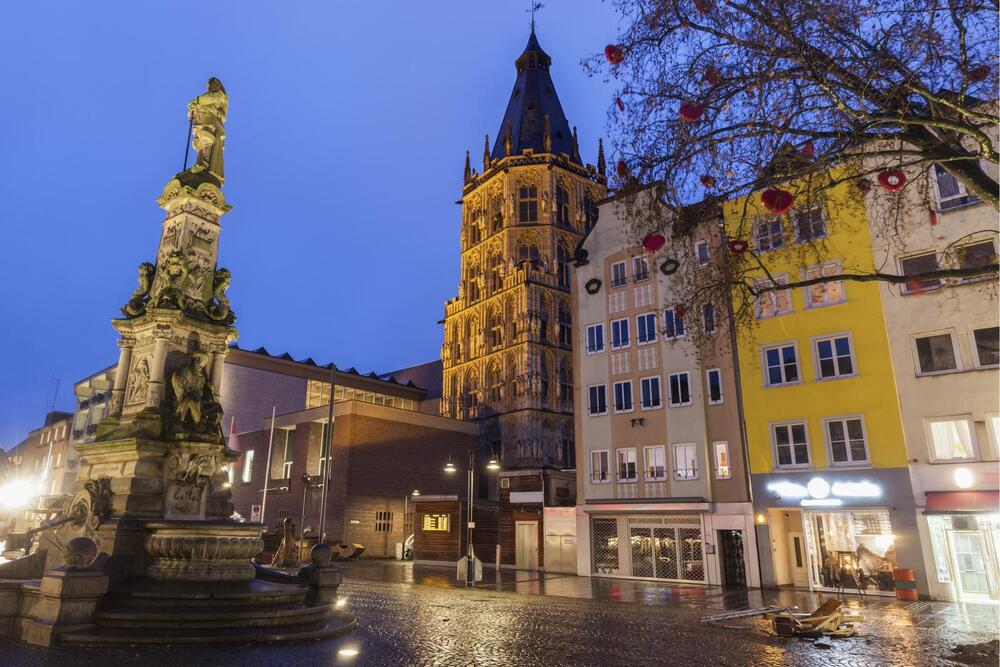 Town Hall Tower on Alter Markt in Cologne