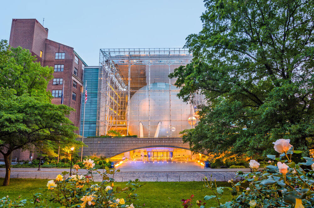 gardens outside the hayden planeterium