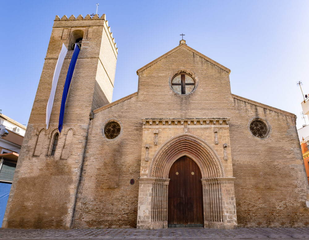 stone exterior of the  Iglesia de Santa Marina