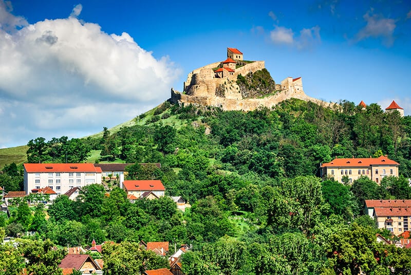 houses on a mountain