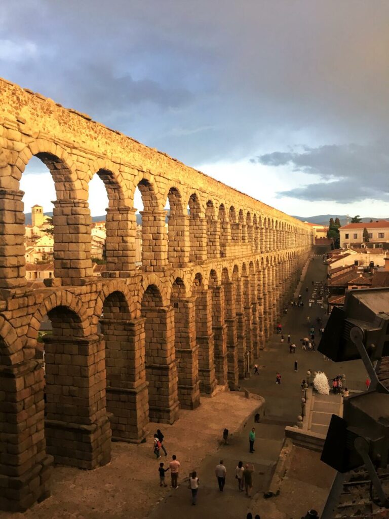 arched walls of segovia