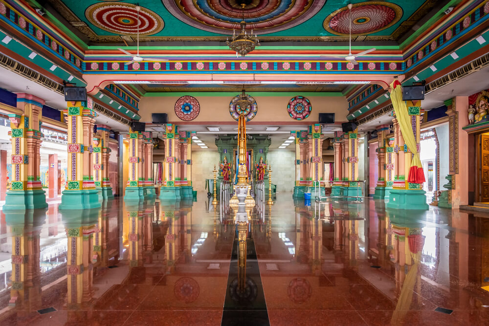 colorful hindu temple