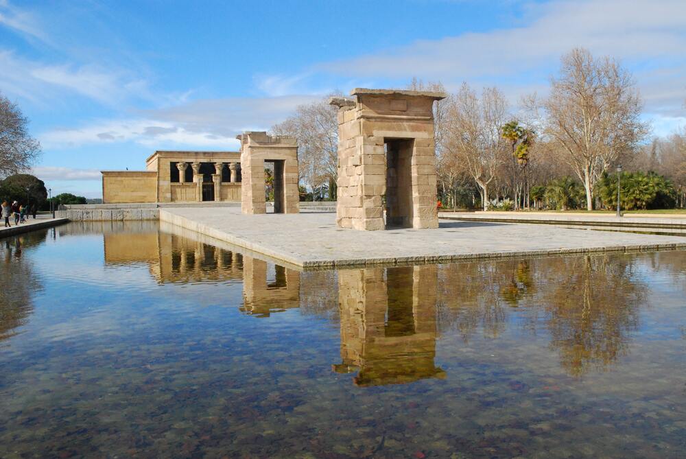 ancient teple surrounded by water