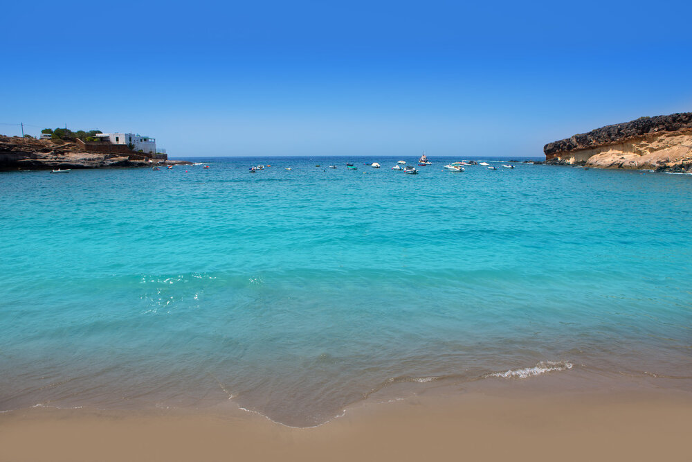 blue waters of costa adeje