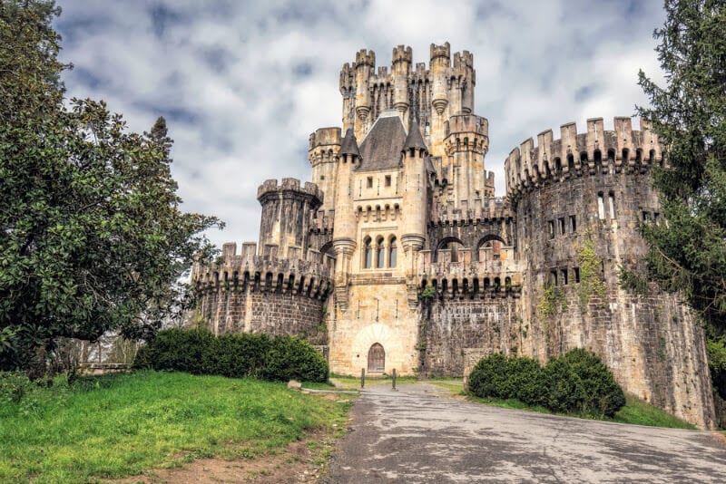 Medievil Castle of Butron in the Basque Region of Spain