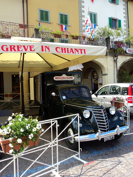 An old classic truck in Greve in Chianti, Italy