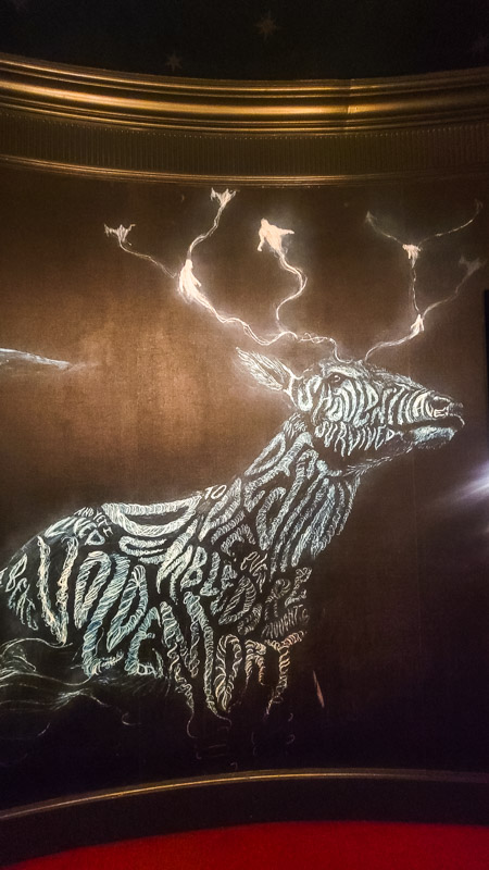 deer  painting on wall