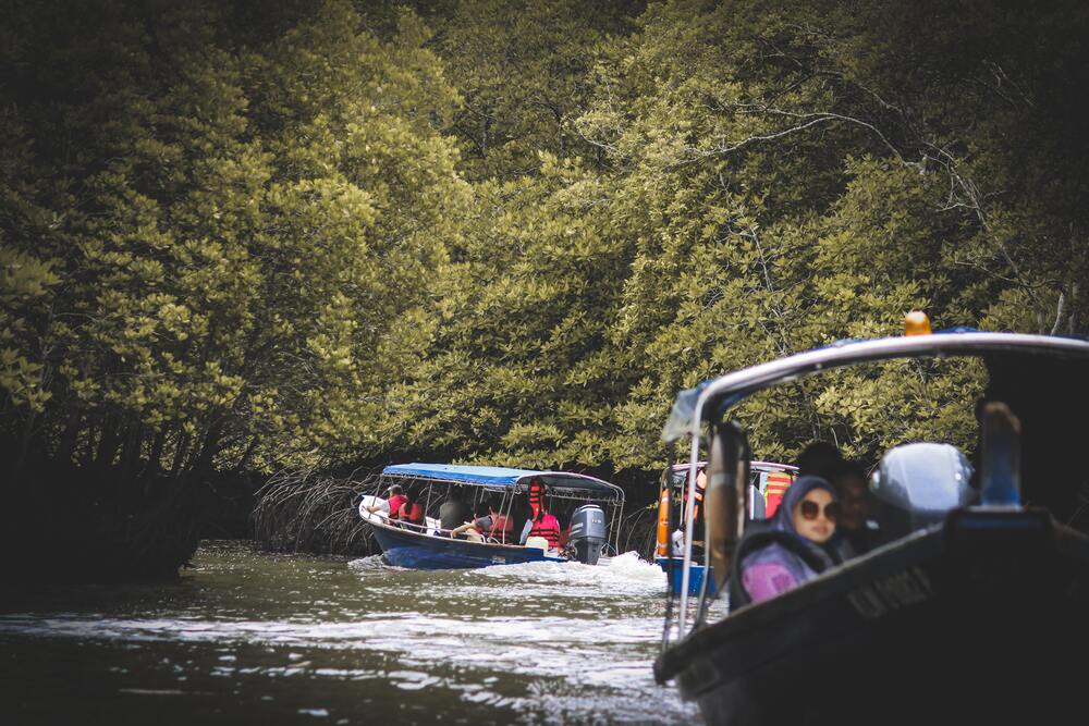 boats on river