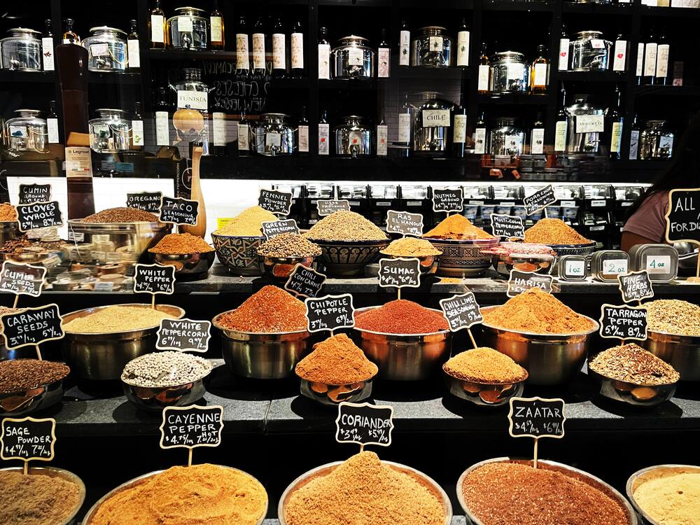 spices in the market