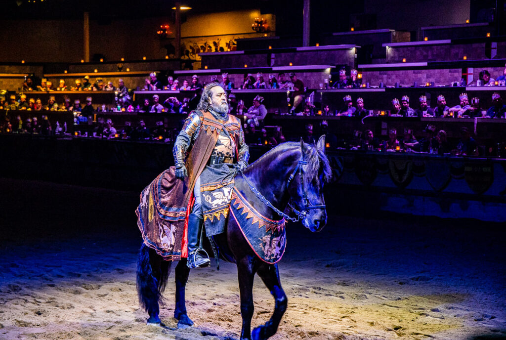 Man on horseback at a medieval show