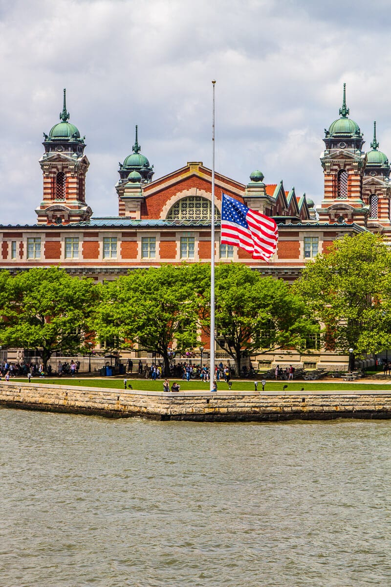 Ellis Island tour view from water