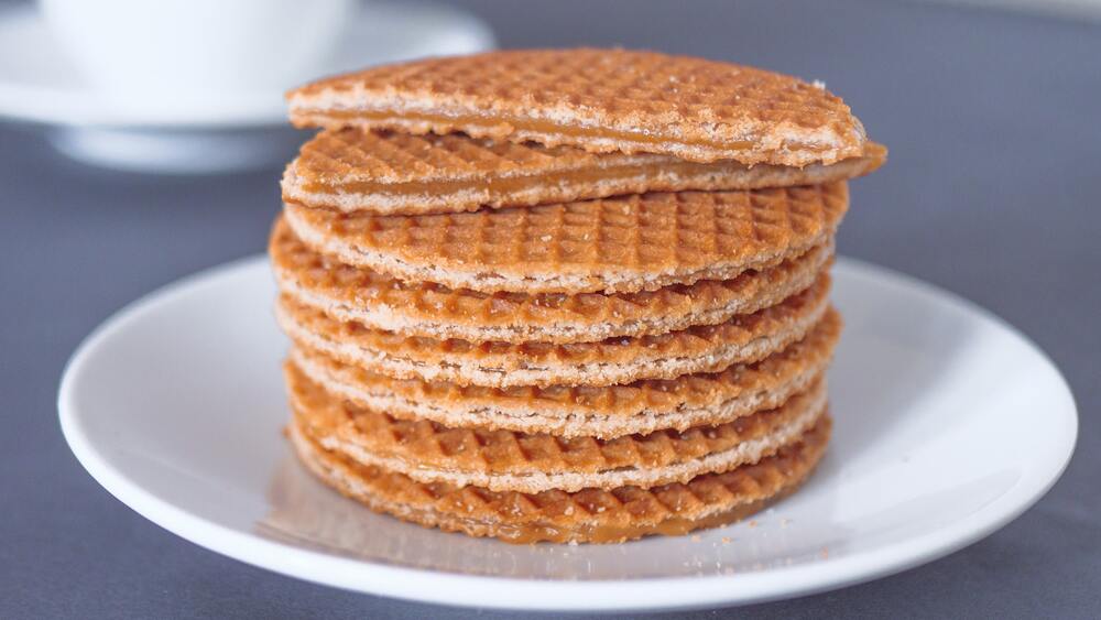 plate of stroopwafel