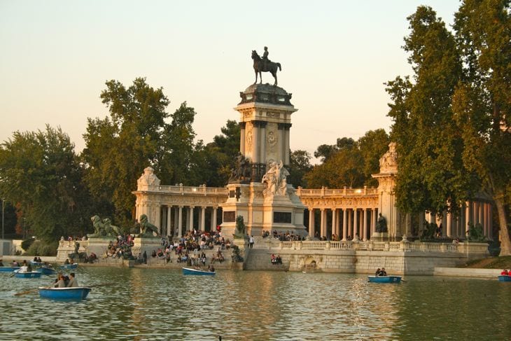 a structure next to a lake