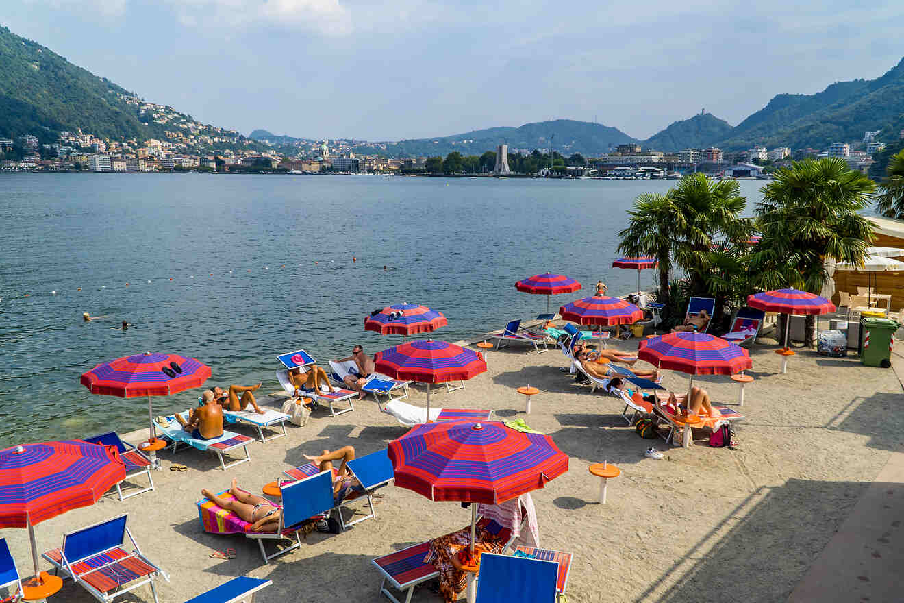 10 Best beachs visiting lake como