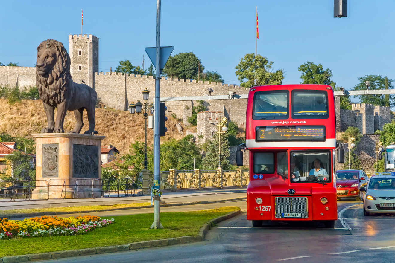 13 How to get around Skopje red double decker buses