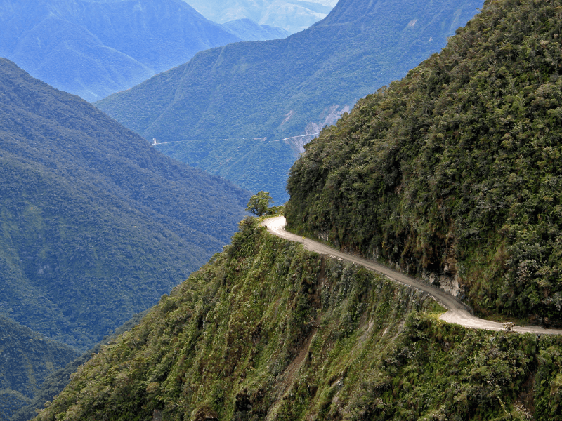 a hiking trail up a mountain