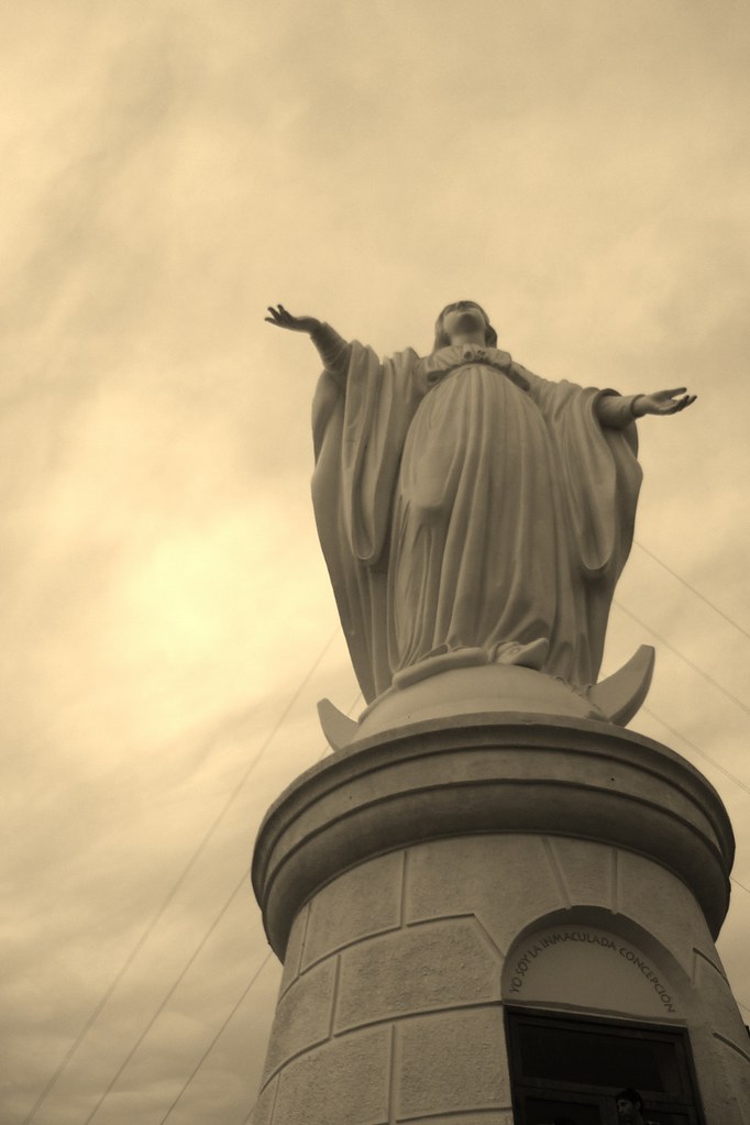 Virgin Mary statue