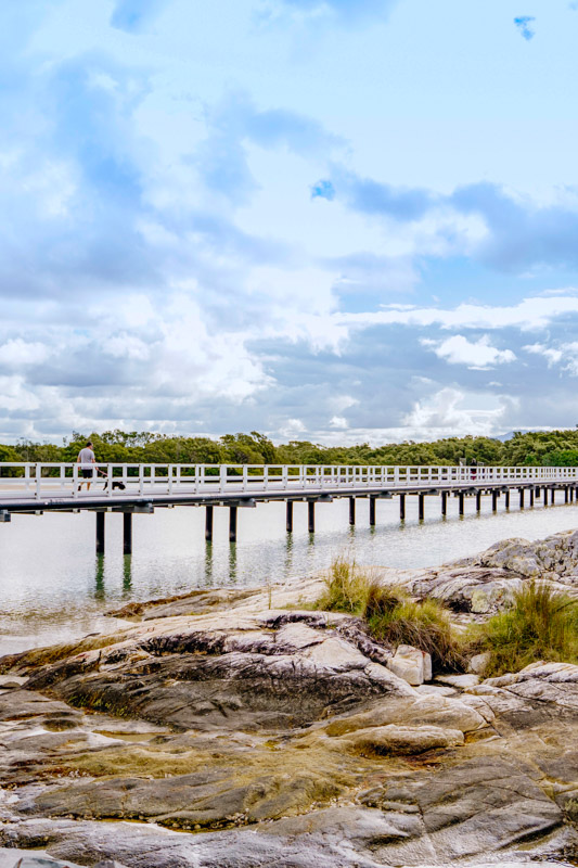 The reopened Back Creek Footbridge, South West Rocks. 