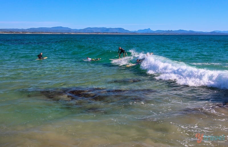 Surfing The Pass, Byron Bay, Australia