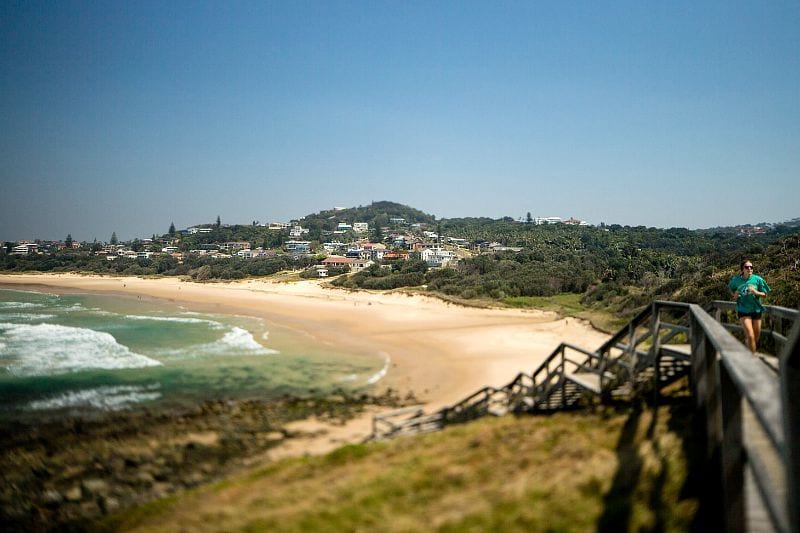 The Coastal Walk along beach at Port Macquarie