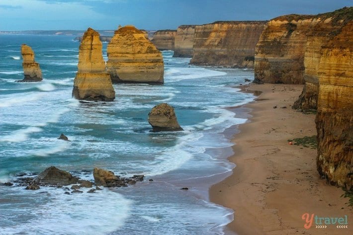 The Twelve Apostles off the mainland