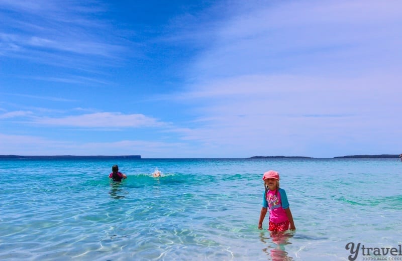 People swimming in the ocean