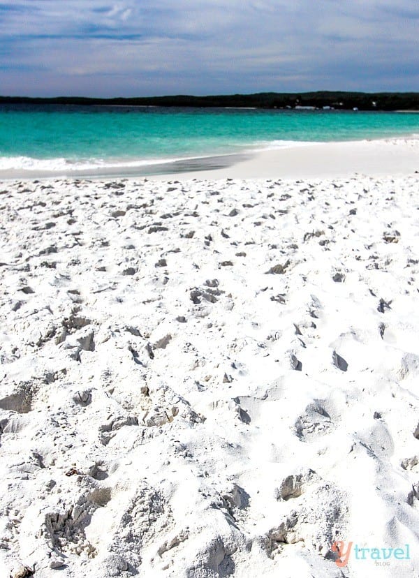 white sandy beach