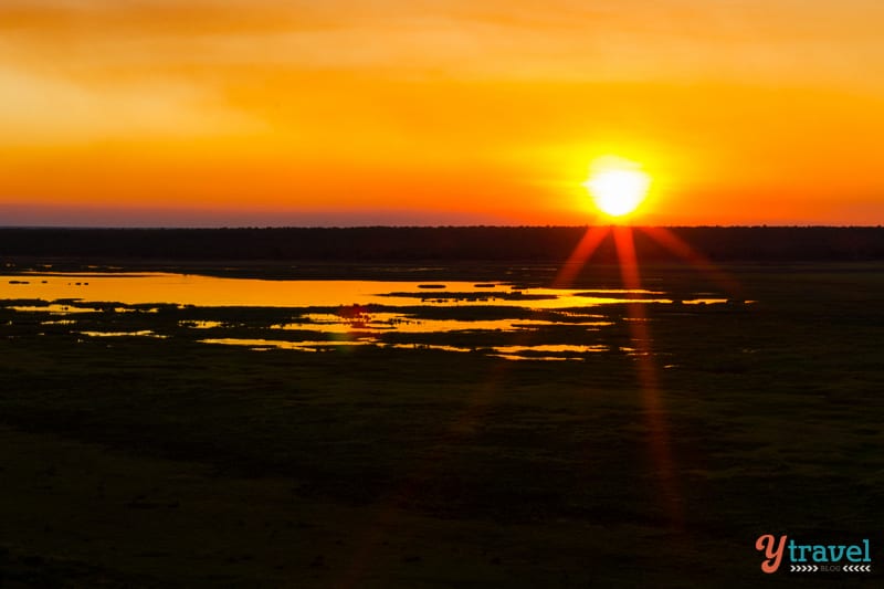 Sunset over wetlands at Ubirr in Kakadu National Park 