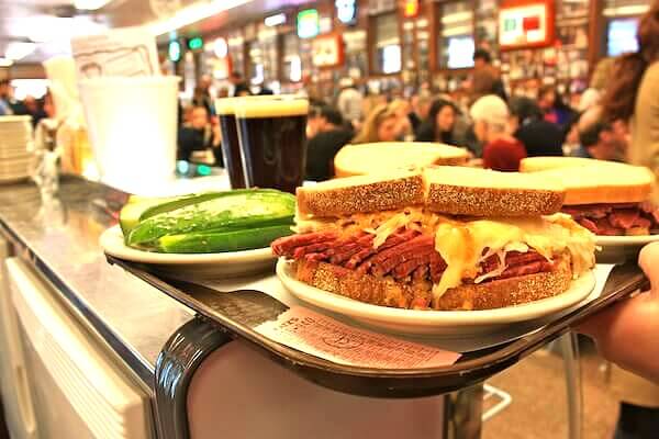 Rueben sandwich at Katz’s Deli 