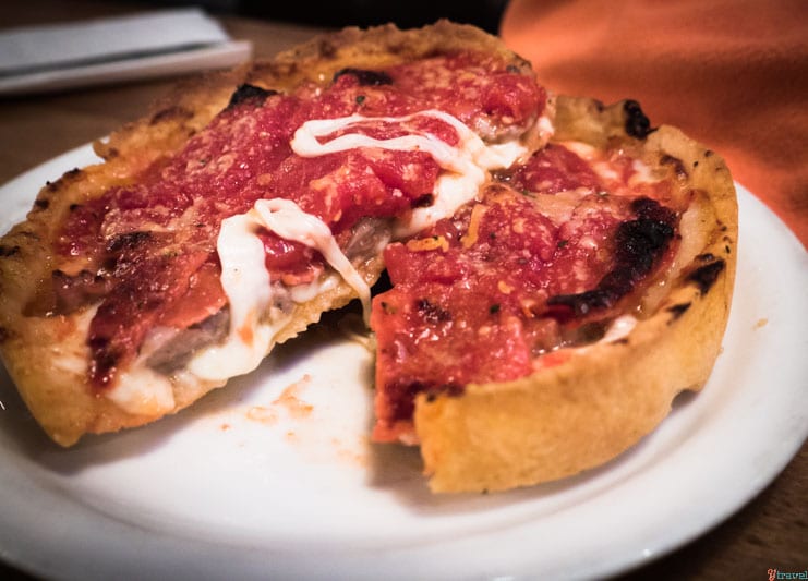 Lou Malnatis Deep dish pizza