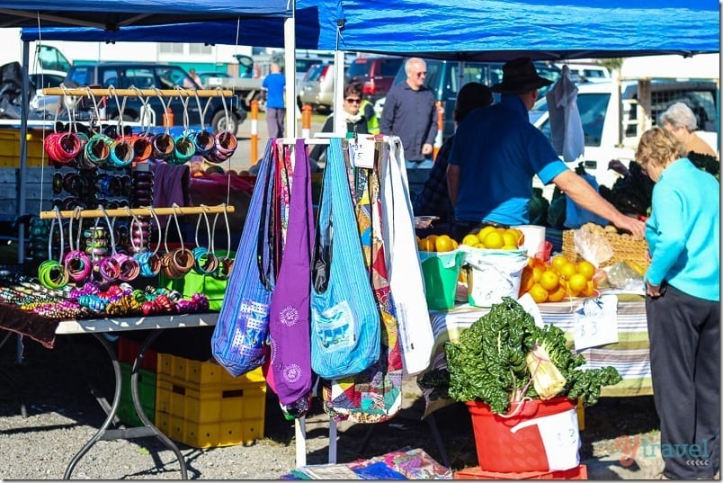 stalls at Newcastle Farmer's market