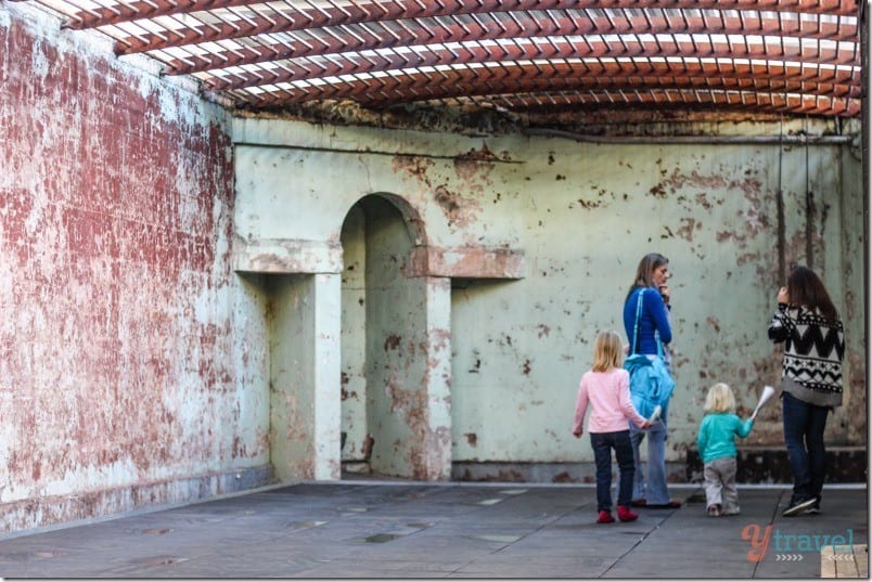 people walking through The Lock Up Newcastle NSW Australia