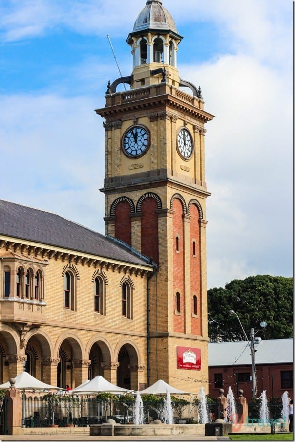 clock tower on the customs house hotel newcastle