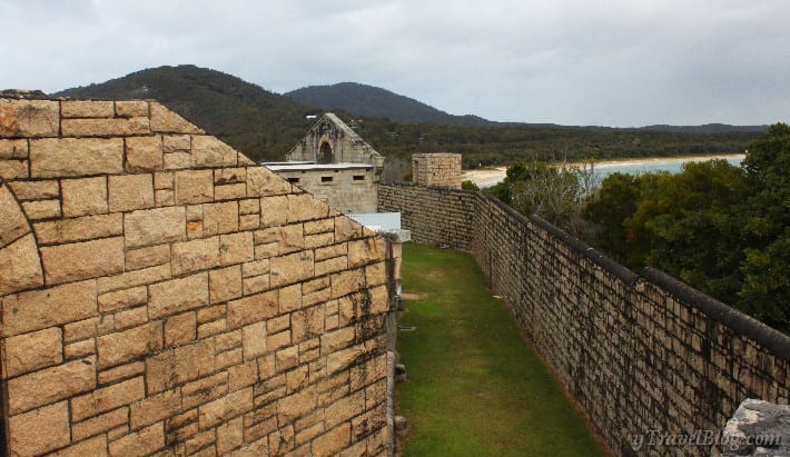 stone walls of Trial Bay Gaol South West Rocks