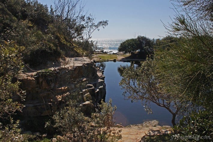 waterholes next to beach