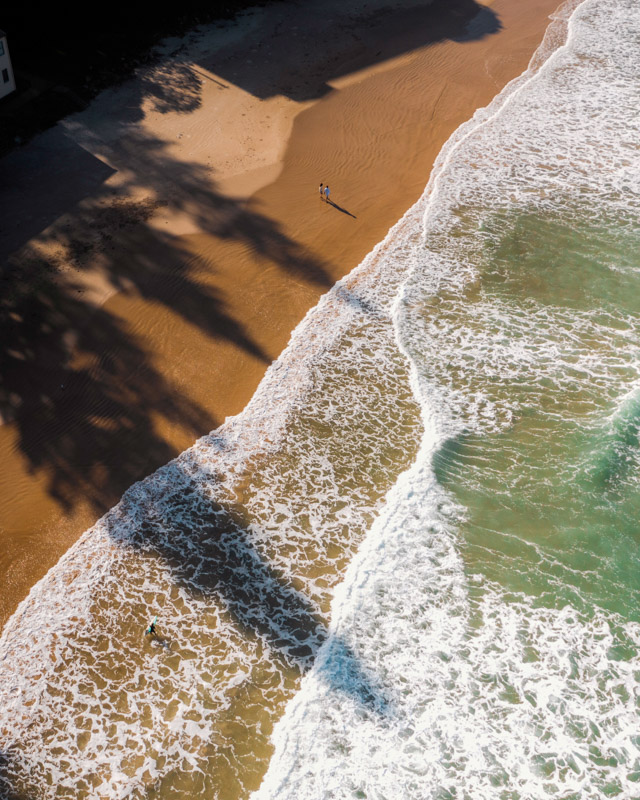 Couple enjoying a day out at Yamba Main Beach, Yamba.