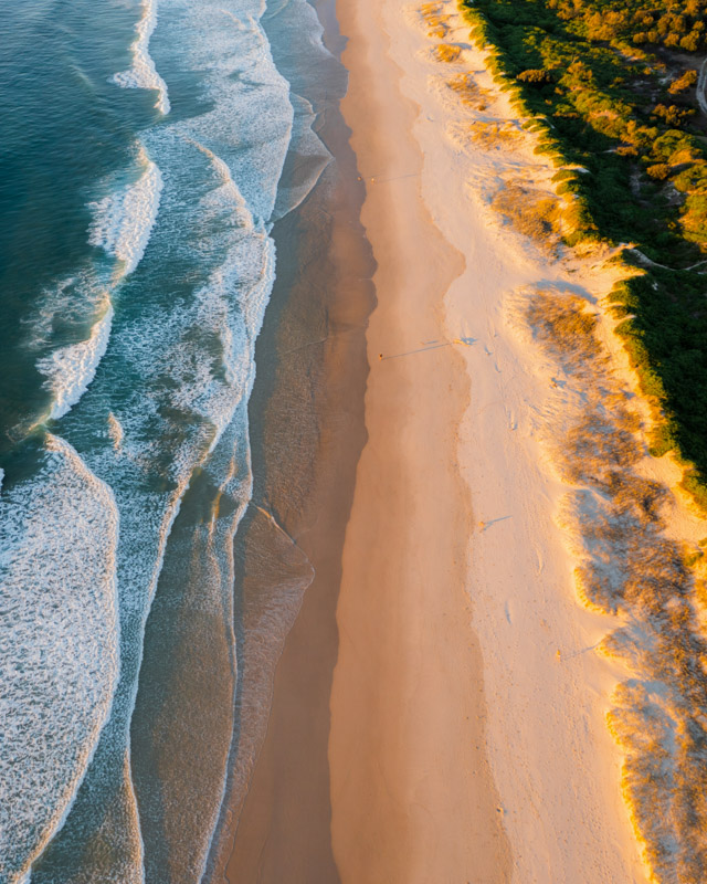 Scenic coastal views across Pippi Beach, Yamba.